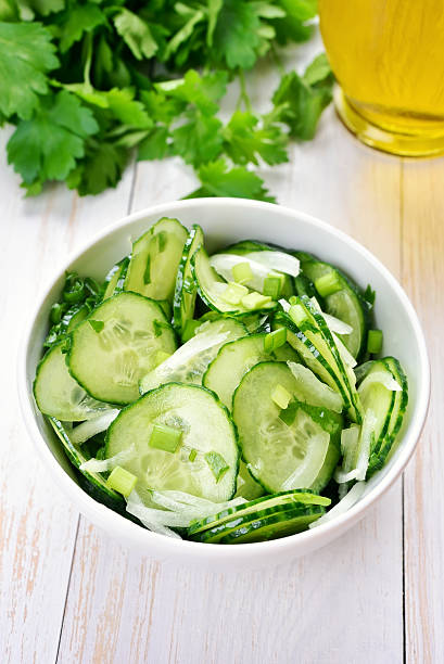 istock Salad from cucumber and parsley 528914364