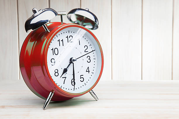 istock red alarm clock morning wake-up time 528914818