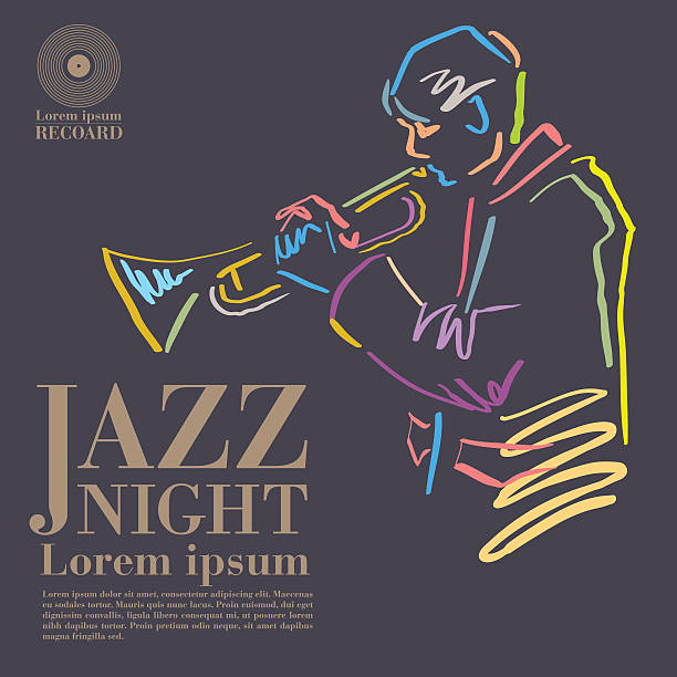 джаз - funk jazz stock illustrations