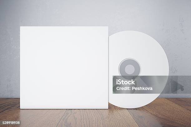 Blank White Disk Stock Photo - Download Image Now - Compact Disc, Template, Arts Culture and Entertainment