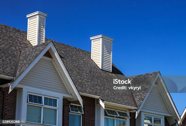 Modern Building Stock Photo - Download Image Now - Rooftop, House, Residential Building