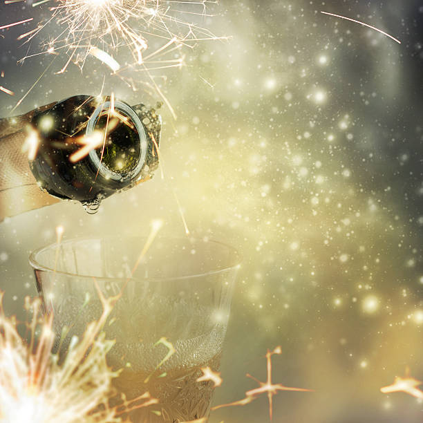 istock New Year concept with champagne 528925997