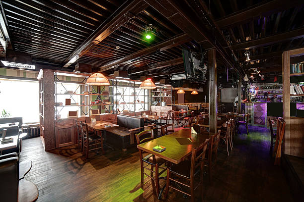 istock european restaurant in bright colors 528926287