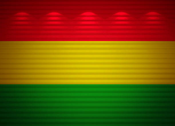 istock Bolivian flag wall, abstract background 528927059