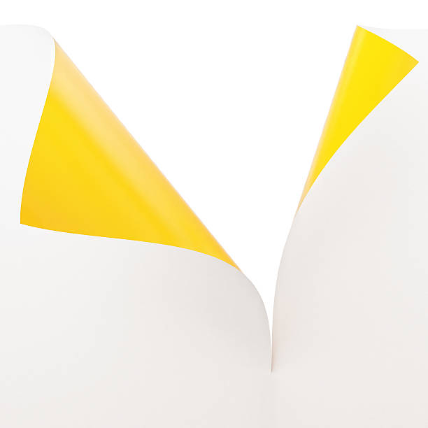 istock Empty paper sheet , White and Yellow Illustration 528928139