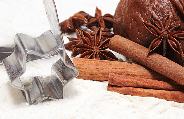 istock Spice and accessories for baking with dough, gingerbread 528928627