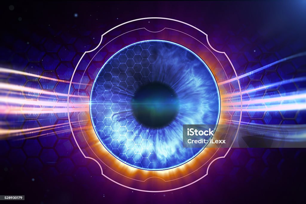 Retina Scanner  Retina Scanner Eye Stock Photo