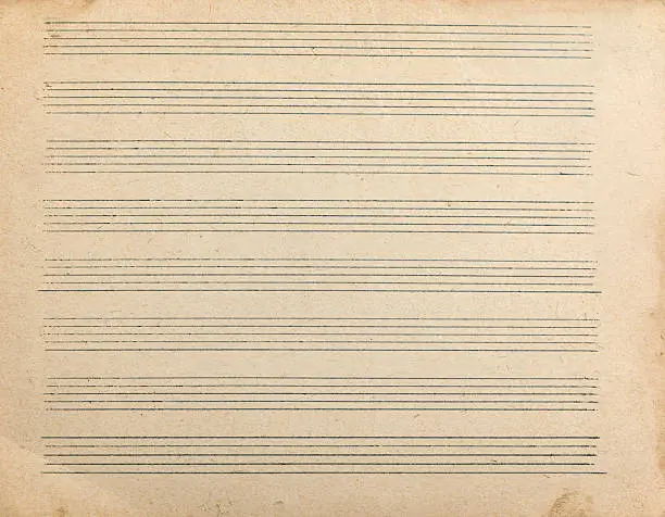 Photo of Sheet music for musical notes