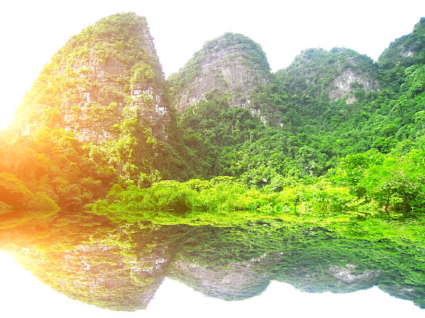 istock Unidentified tourists in Trang An 528932845