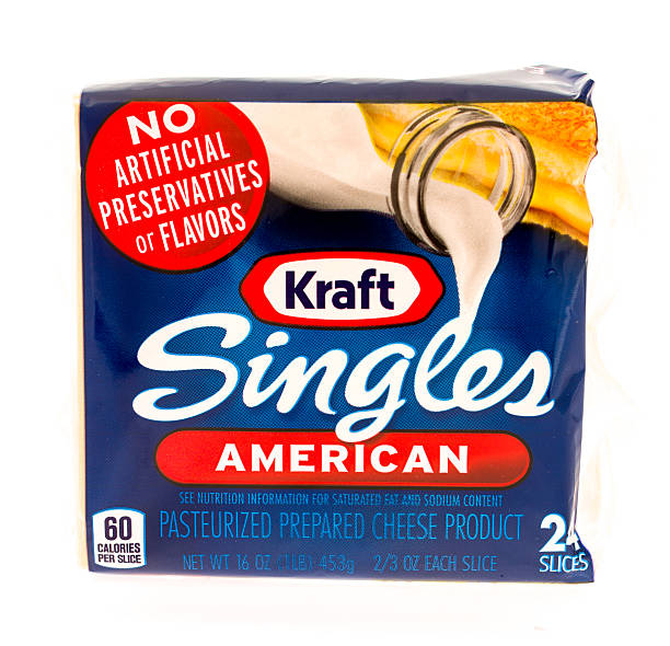 Kraft Singles Cheese stock photo