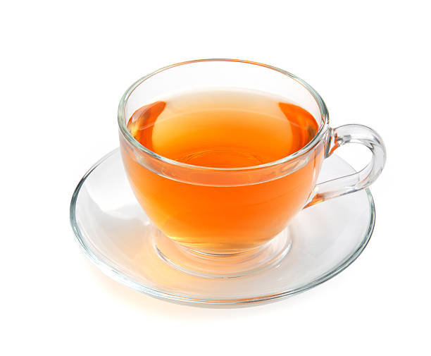 istock Glass cup of tea isolated with clipping path. 528953996