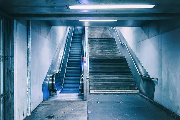 Escalator at trainstation