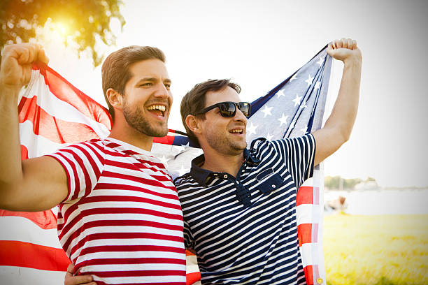 istock Friends celebrating US Independence Day 528955754