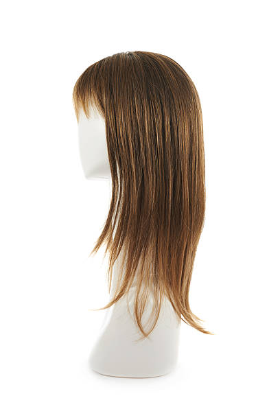 istock Hair wig over the mannequin head 528956956
