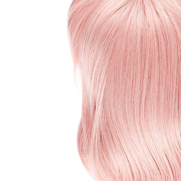 istock Hair fragment over the white 528957202