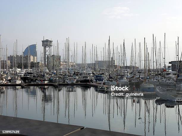 Barcelona Boats Stock Photo - Download Image Now - Architecture, Barcelona - Spain, Blue