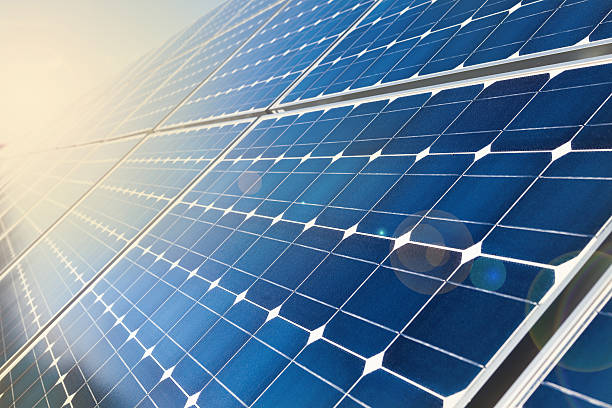 블루 태양열 패널 - solar power station energy fuel and power generation collection 뉴스 사진 이미지