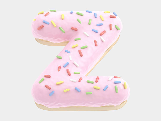 istock Donut font pink cream 528959844