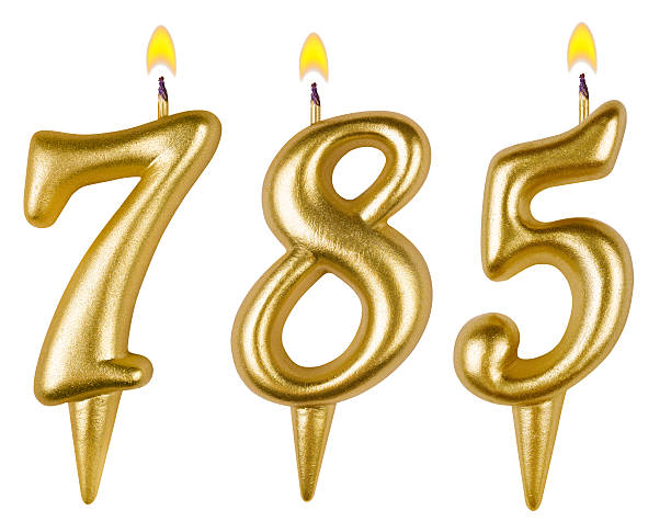 istock candles number seven hundred eighty-five isolated 528960303