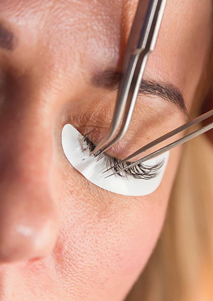 istock eyelash extension process, the beauty industry beauty salons las 528961460