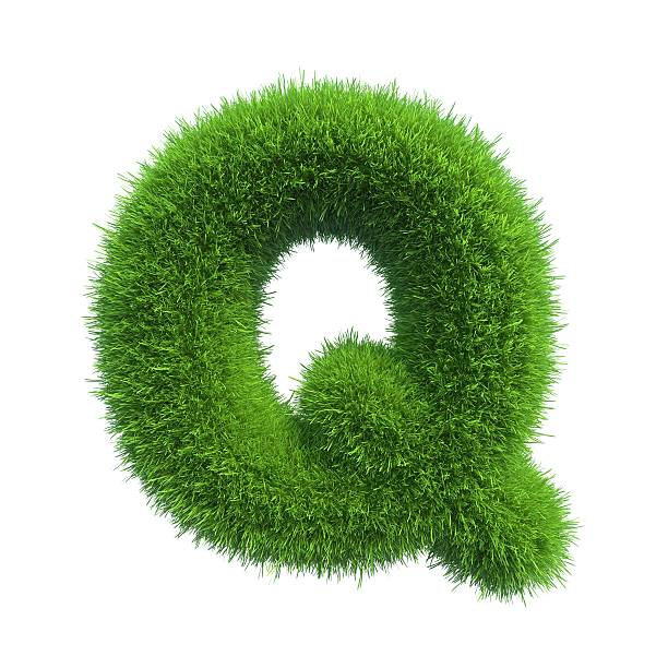 istock Letter of green fresh grass isolated on a white background. 528961755
