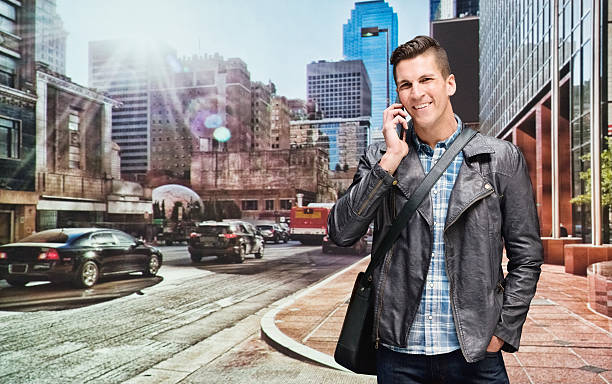 istock Smiling casual man talking on phone 528962668
