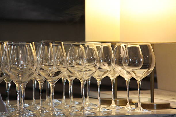 istock Many fancy glasses in a row 528963246