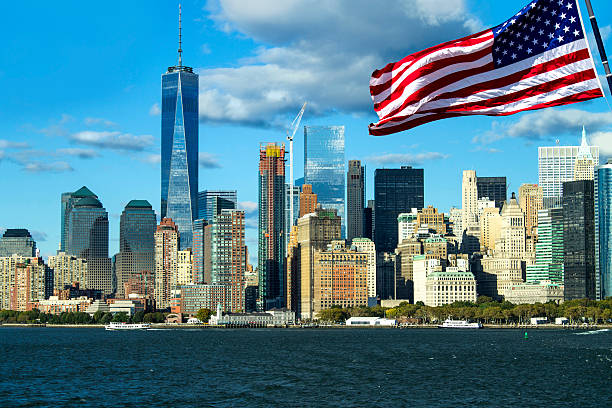 istock Freedom Tower in clouds. Manhattan, New York 528963942