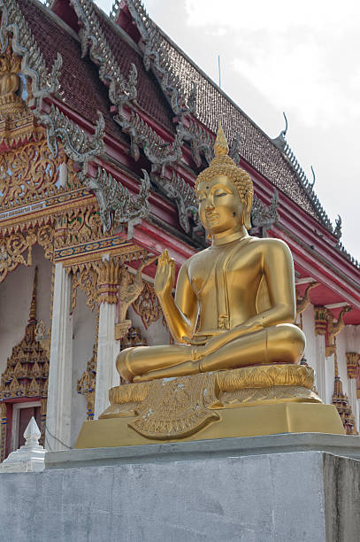istock Buddhist posture in Chonburi, Thailand 528964982