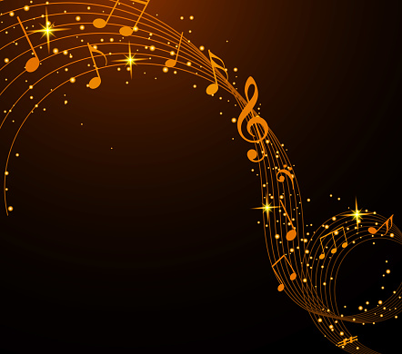 Basic Musical Background Abstract Musical Background With Notes Stock Illustration - Download ...