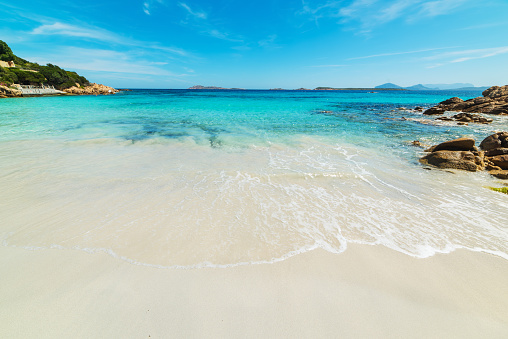 Capriccioli beach in Sardinia, Italy