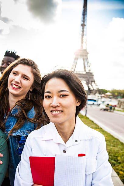 istock School trip in Paris - Outdoor lessons - Tour Eiffel 528969634