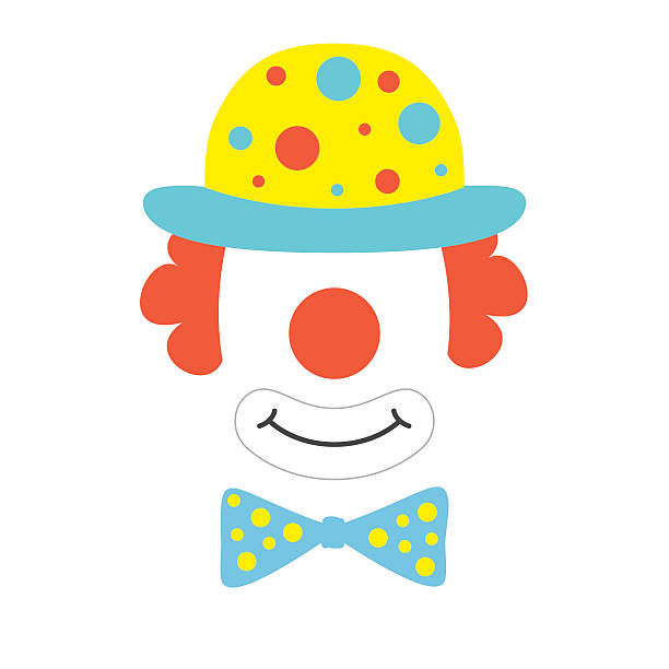 clown requisiten gesicht - jester joker clown silhouette stock-grafiken, -clipart, -cartoons und -symbole