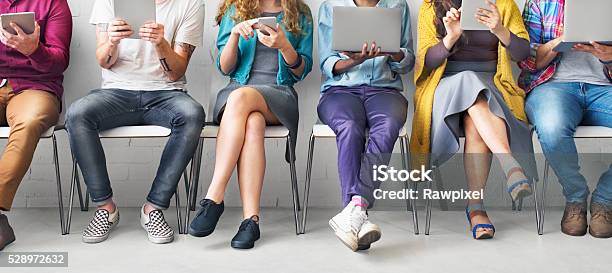 Friends Connection Digital Devices Technology Network Concept Stock Photo - Download Image Now