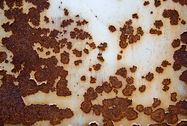 추상적임 녹슨 금속면의 애니메이션 배경 벽 - metal rust fungus paint cracked 뉴스 사진 이미지