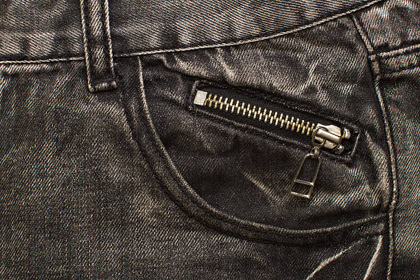 istock gray jeans pocket with zip lock 528976110