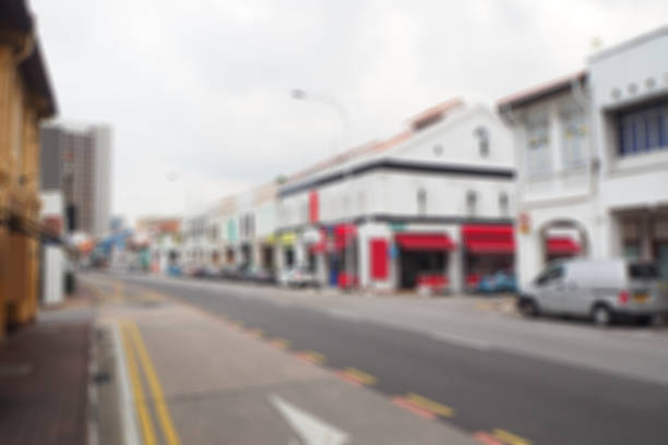 istock Blurred abstract background of City streets 528978360