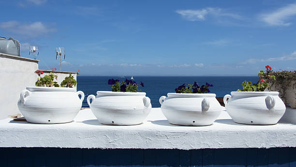 istock Vessels on a mediterranean terrace 528978722