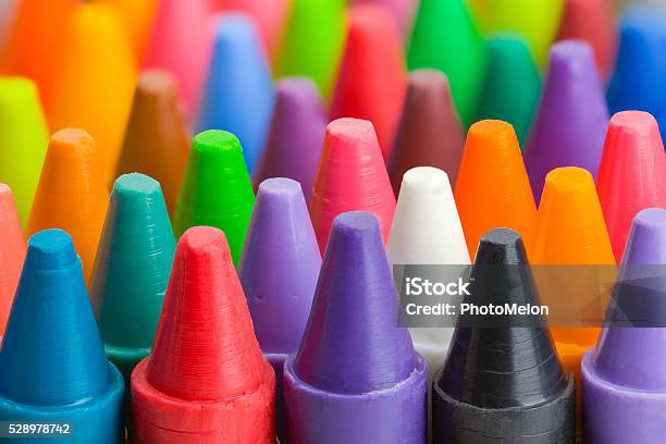 Crayons Close Up Stock Photo - Download Image Now - Crayon, Colors, Multi Colored