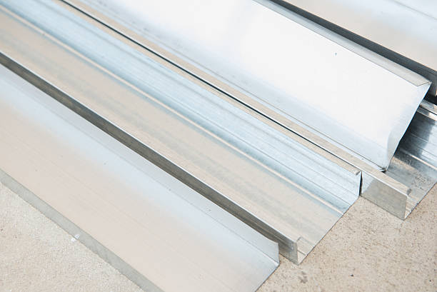 istock close up of aluminium sheet 528979606