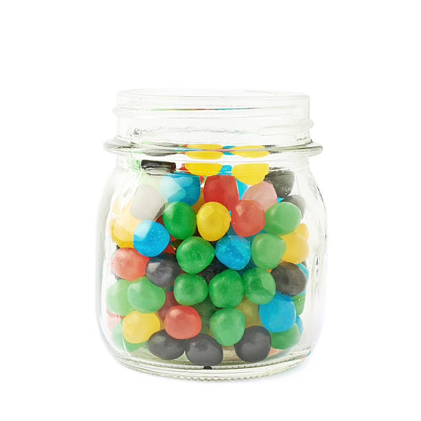 istock Jar full of candy ball sweets 528981308