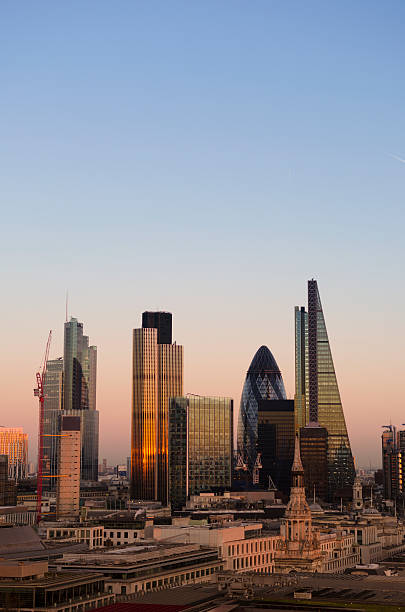 istock City of London sunset 528982203