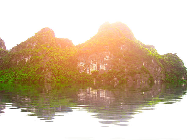 istock Landscape with moutain and river, Trang An, Ninh Binh, Vietnam 528982619