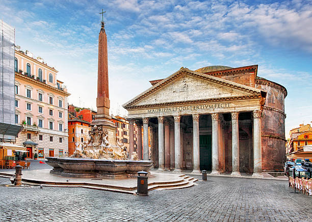 panteão de roma - spurt imagens e fotografias de stock