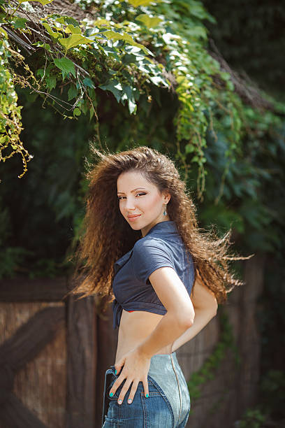 istock Young slim woman autumn portrait 528984314