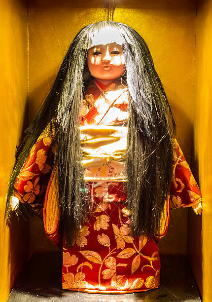 Japaness Scary Creepy Doll Stock Photo - Download Image Now