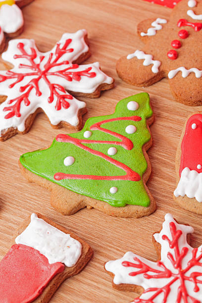 istock Christmas cookies on wood 529001723