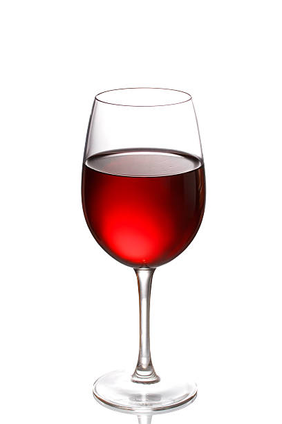 istock Glass of wine isolated on a white background 529004019
