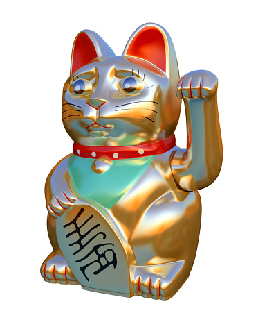 Chinese good luck cats ornament.