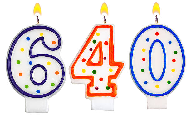 istock candles number six hundred forty isolated on white background 529004839